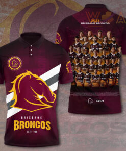 Brisbane Broncos Polo shirt WOAHTEE061123S5