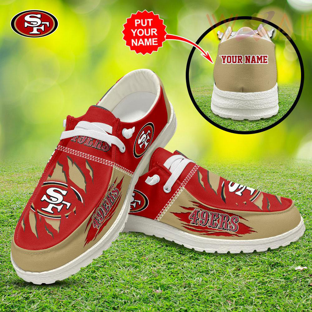 Best sellers Personalized San Francisco 49ers Dudes Shoes Loafer Shoes 02