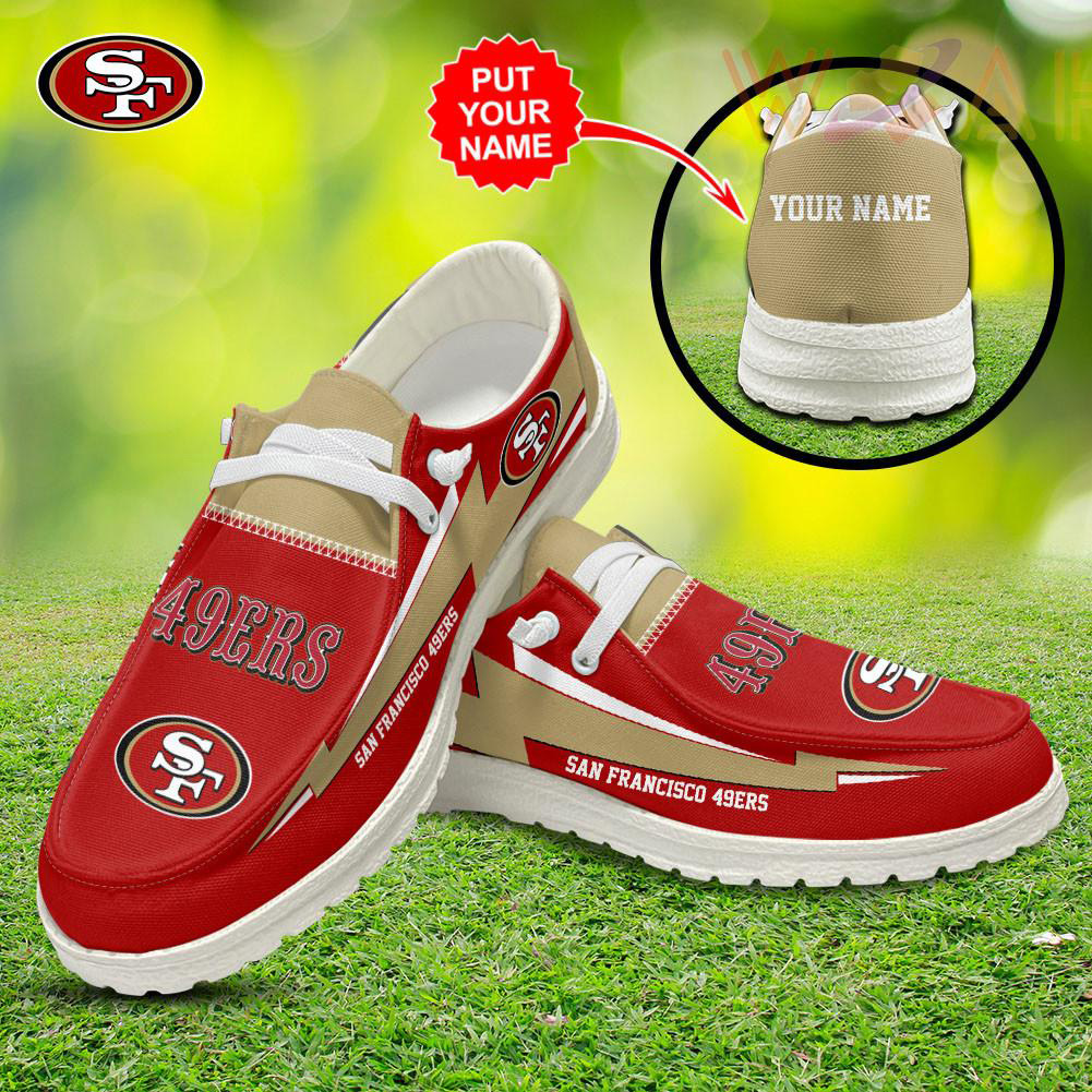 Best sellers Personalized San Francisco 49ers Dudes Shoes Loafer Shoes 03