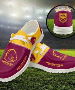 Brisbane Broncos Dudes Shoes Loafer Shoes