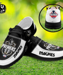 Collingwood FC Dudes Shoes Loafer Shoes Black