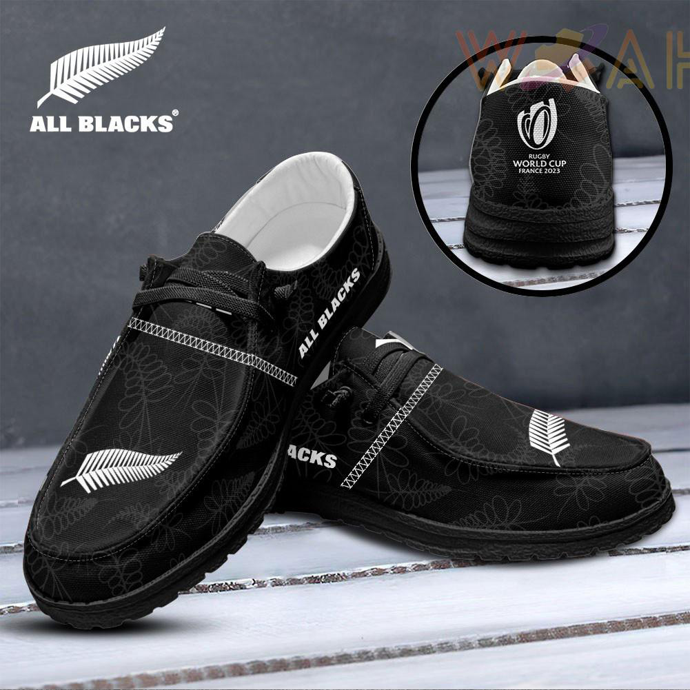 New Zealand x Rugby World Cup Dudes Shoes Loafer Shoes Black