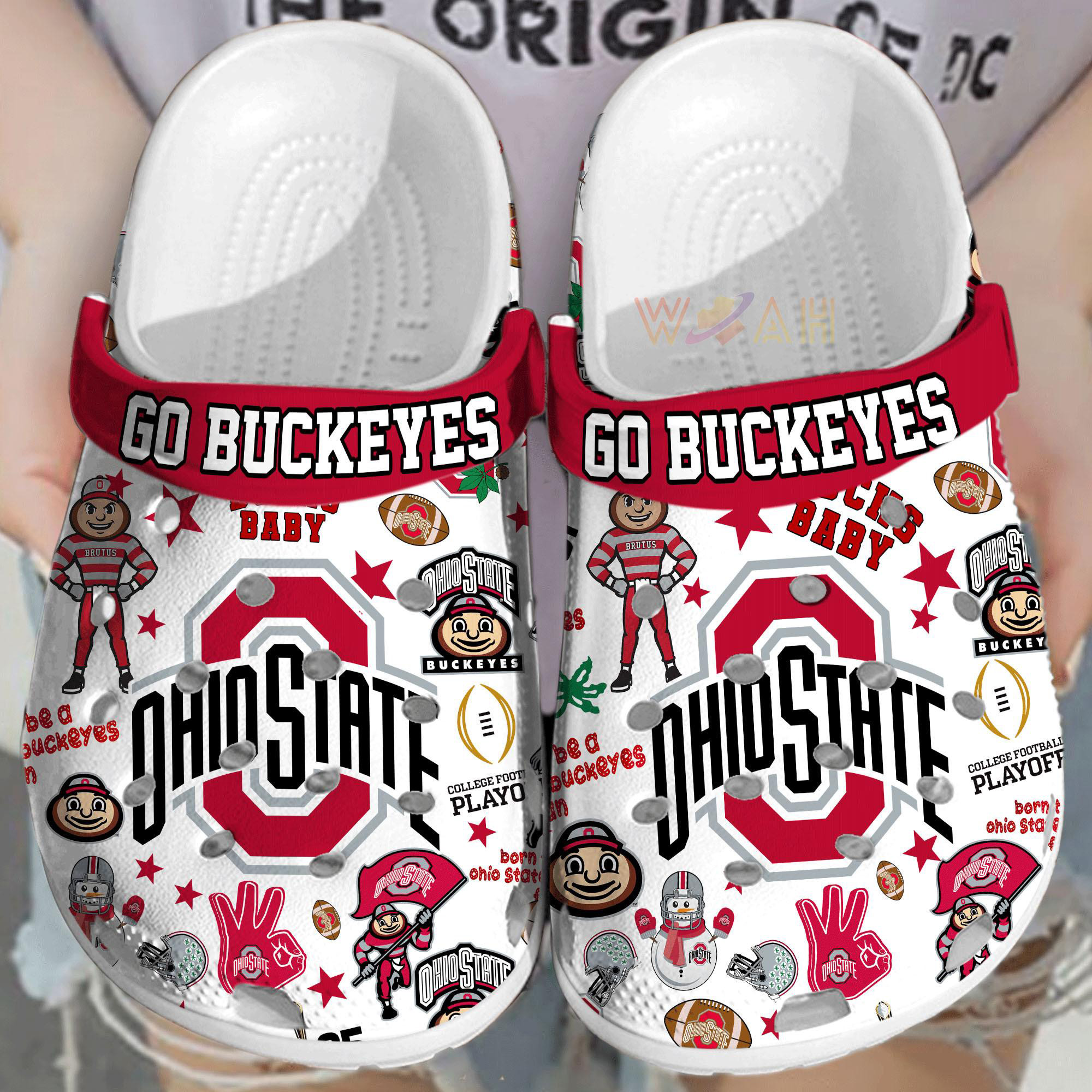 Ohio State Buckeyes Football Crocs 01
