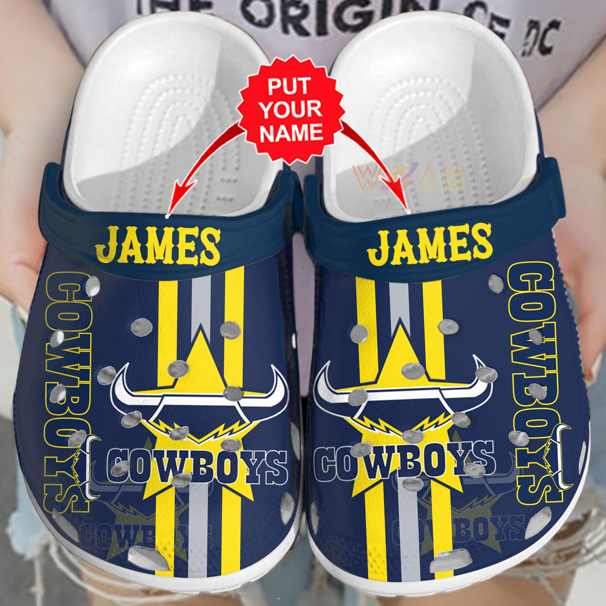 Personalized North Queensland Cowboys Crocs