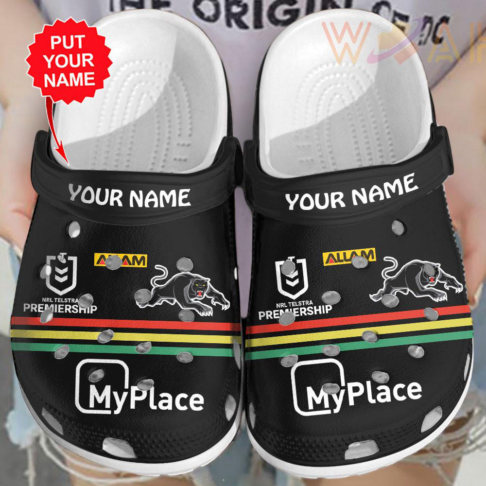 Personalized Penrith Panthers Crocs 01