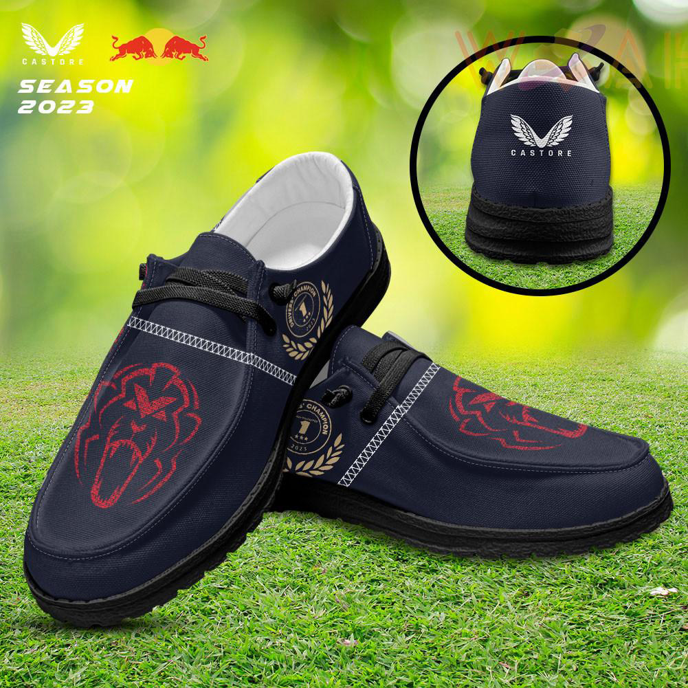 Red Bull Racing Dudes Shoes Loafer Shoes Black