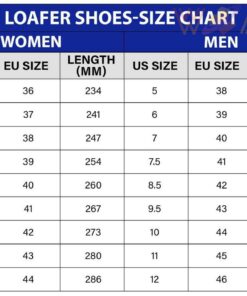 dudes shoes loafer shoes sizechart