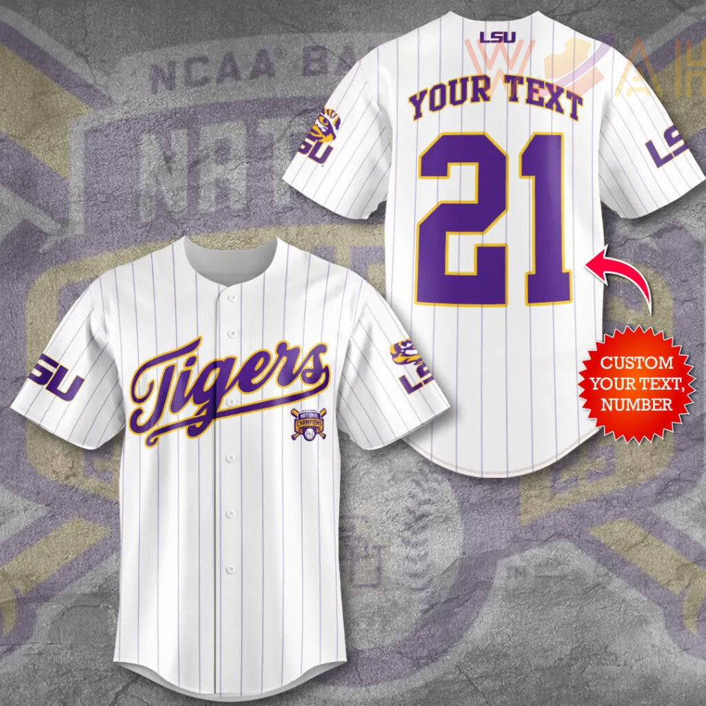 Best Sellers LSU Tigers Baseball Jersey 01