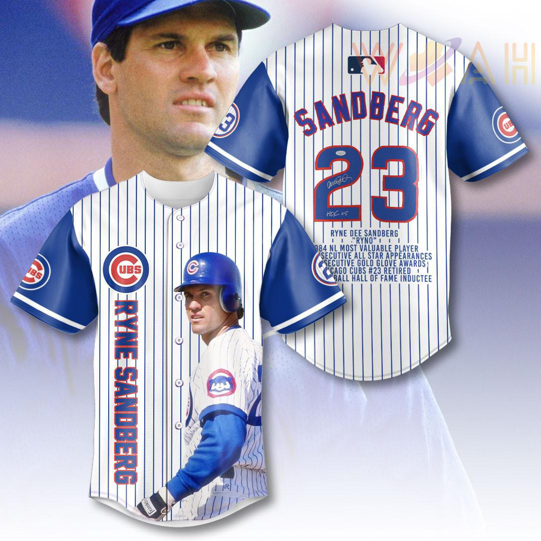 Ryne Sandberg Baseball Jersey 02