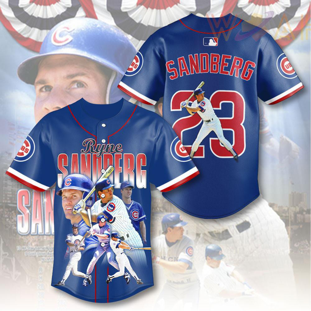 Ryne Sandberg Baseball Jersey 04