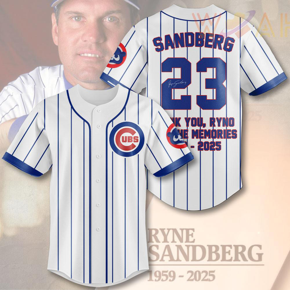 Ryne Sandberg Baseball Jersey 05