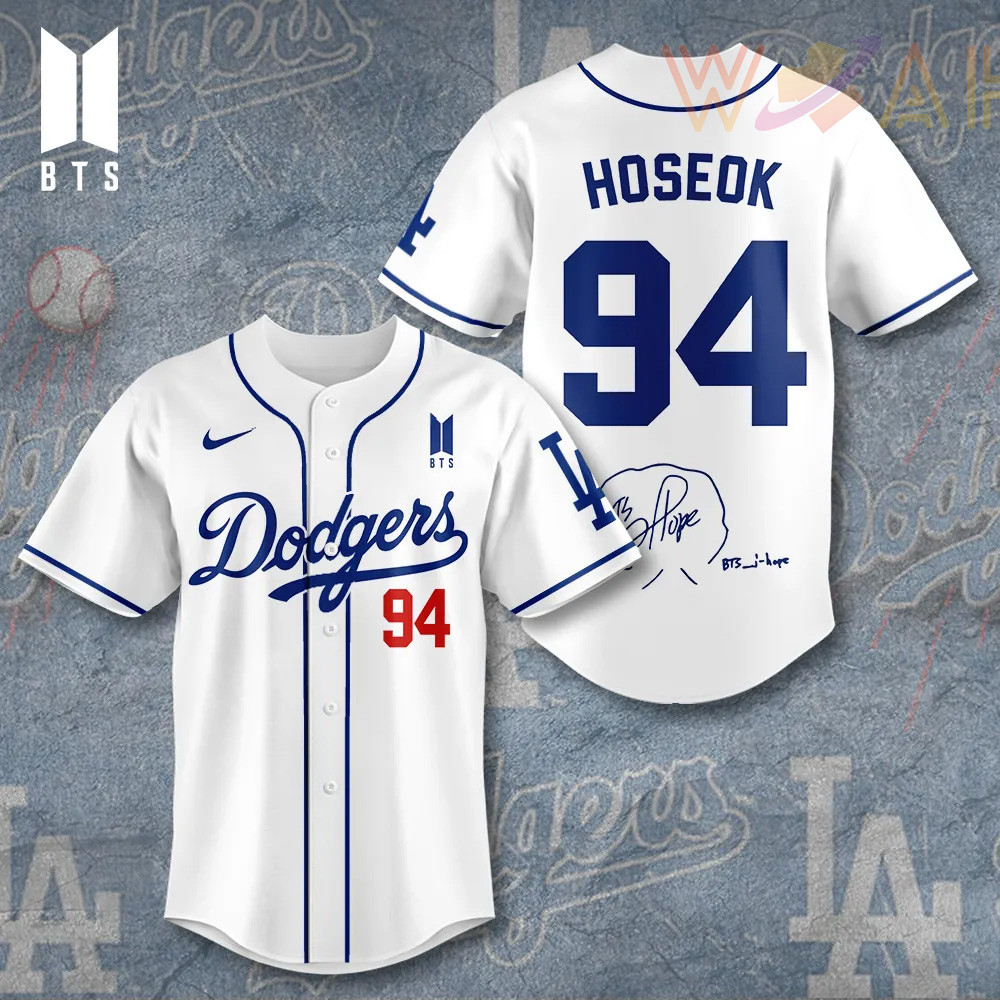 Los Angeles Dodgers x BTS Hoseok Baseball Jersey