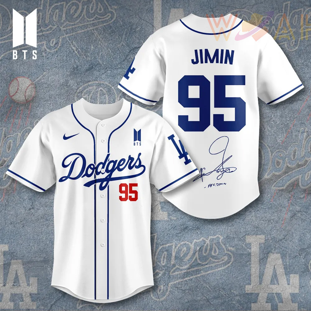 Los Angeles Dodgers x BTS Jimin Baseball Jersey