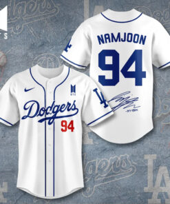 Los Angeles Dodgers x BTS NamJoon Baseball Jersey