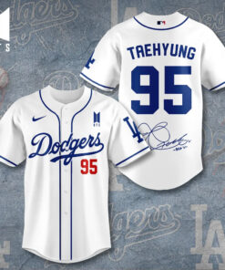 Los Angeles Dodgers x BTS Taehyung Baseball Jersey