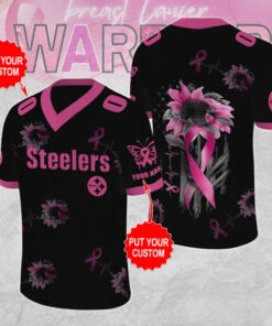 Pittsburgh Steelers x Breast Cancer Awareness Football Jersey