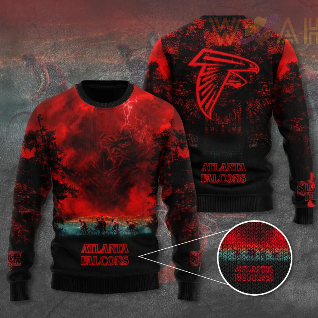 Atlanta Falcons x Stranger Things Ugly Sweater