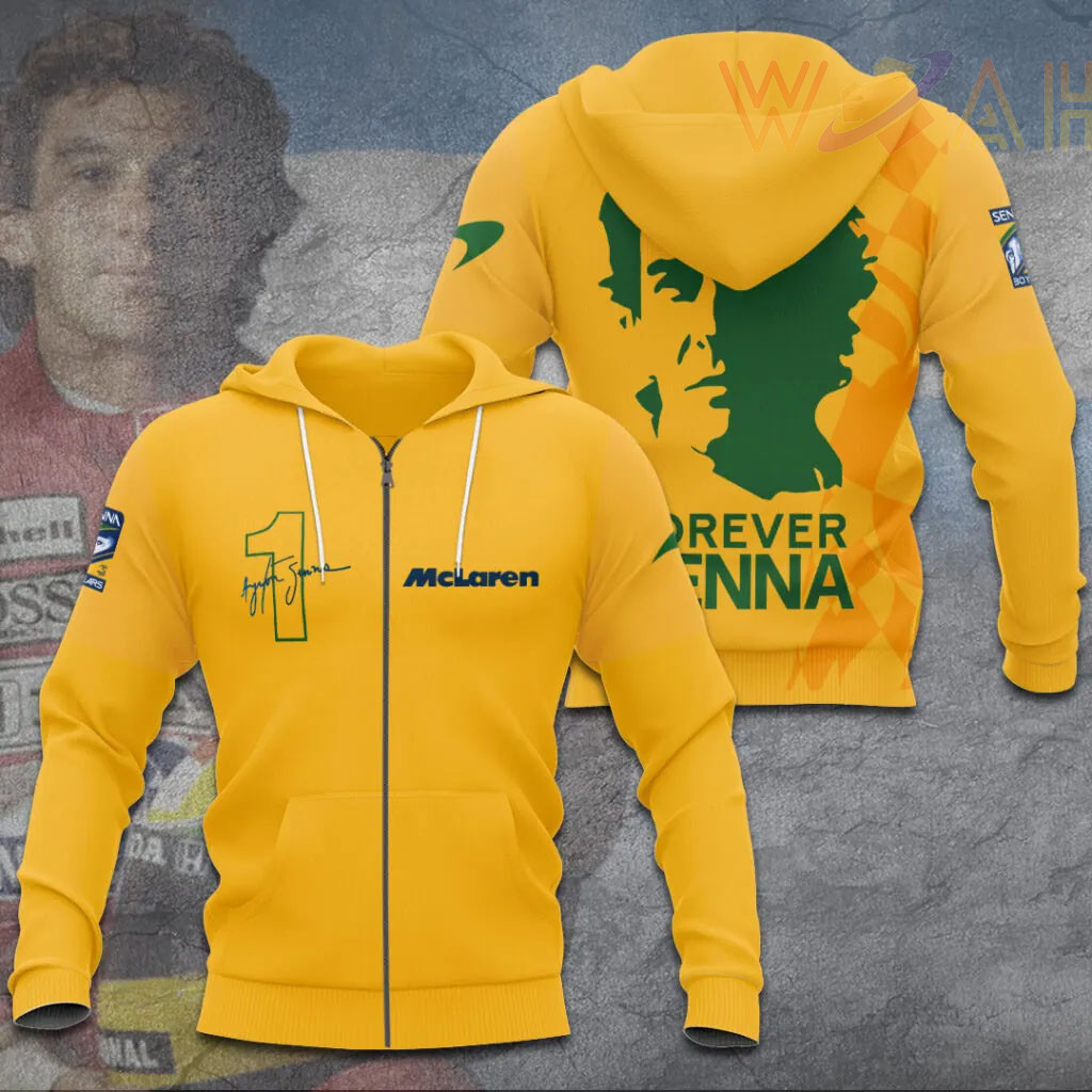 Ayrton Senna Zip Hoodie 03