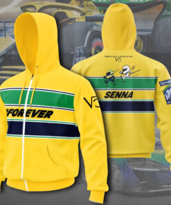 Ayrton Senna Zip Hoodie 05