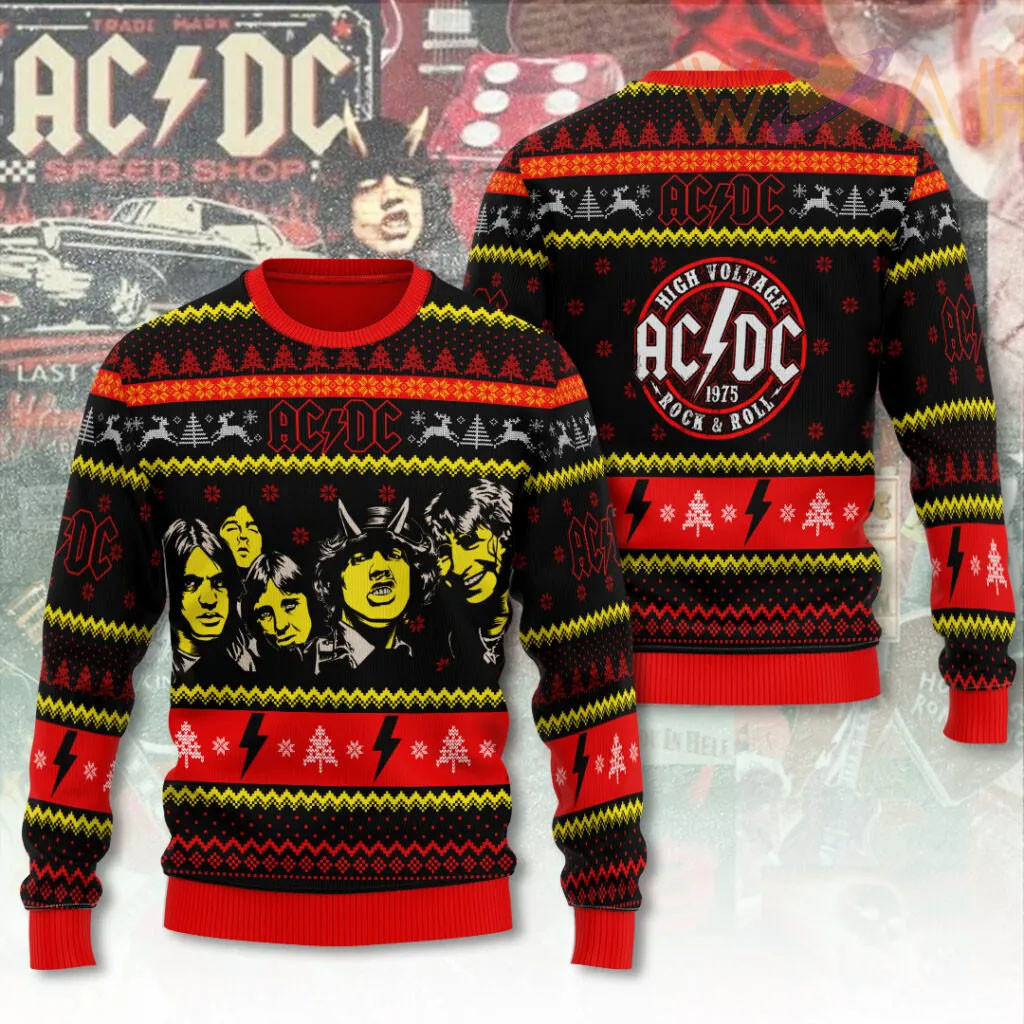 Best sellers ACDC Ugly Christmas Sweaters 02