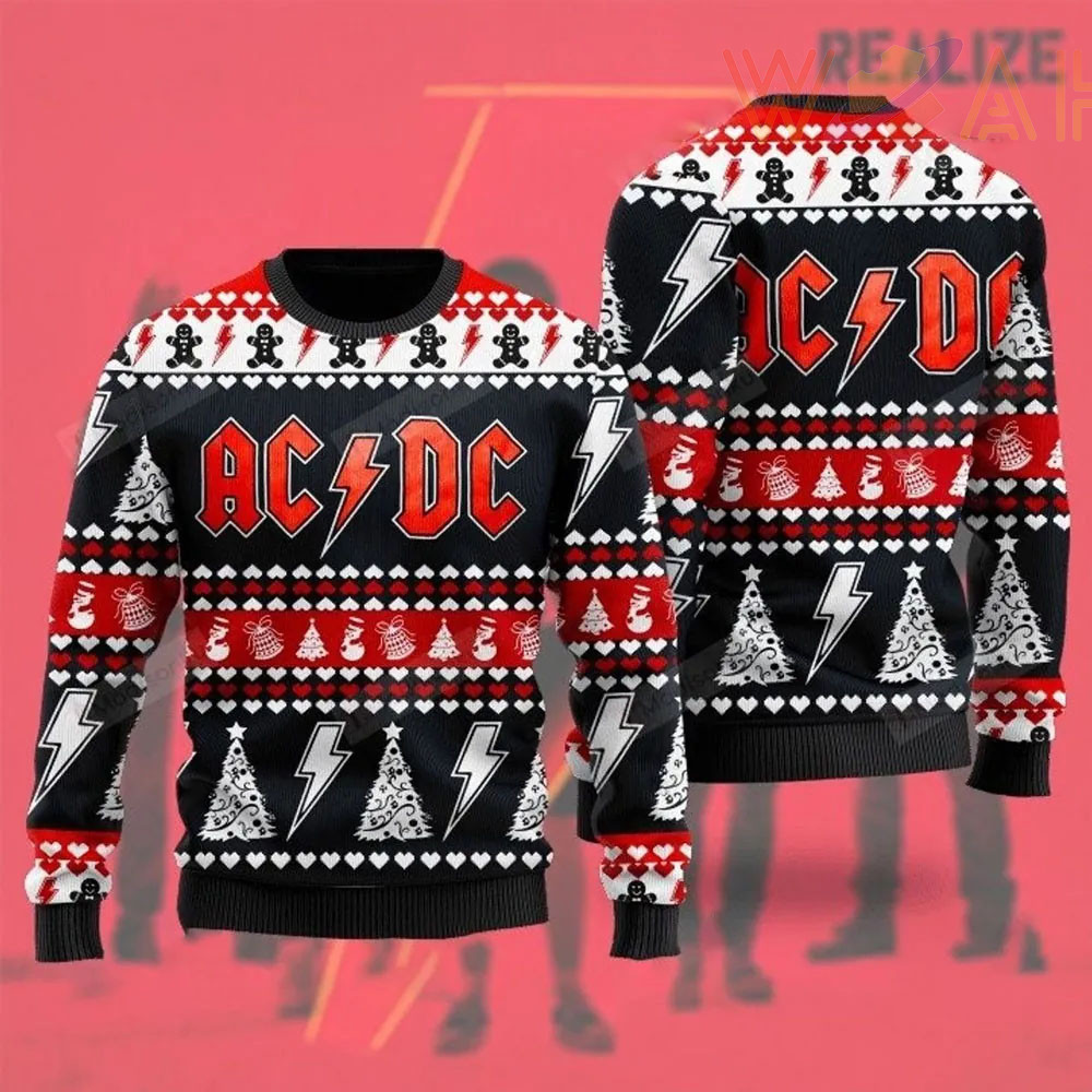 Best sellers ACDC Ugly Christmas Sweaters 03