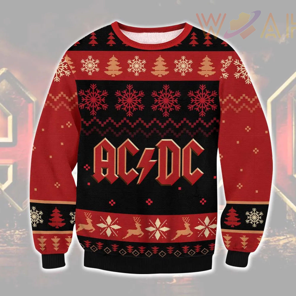 Best sellers ACDC Ugly Christmas Sweaters 04