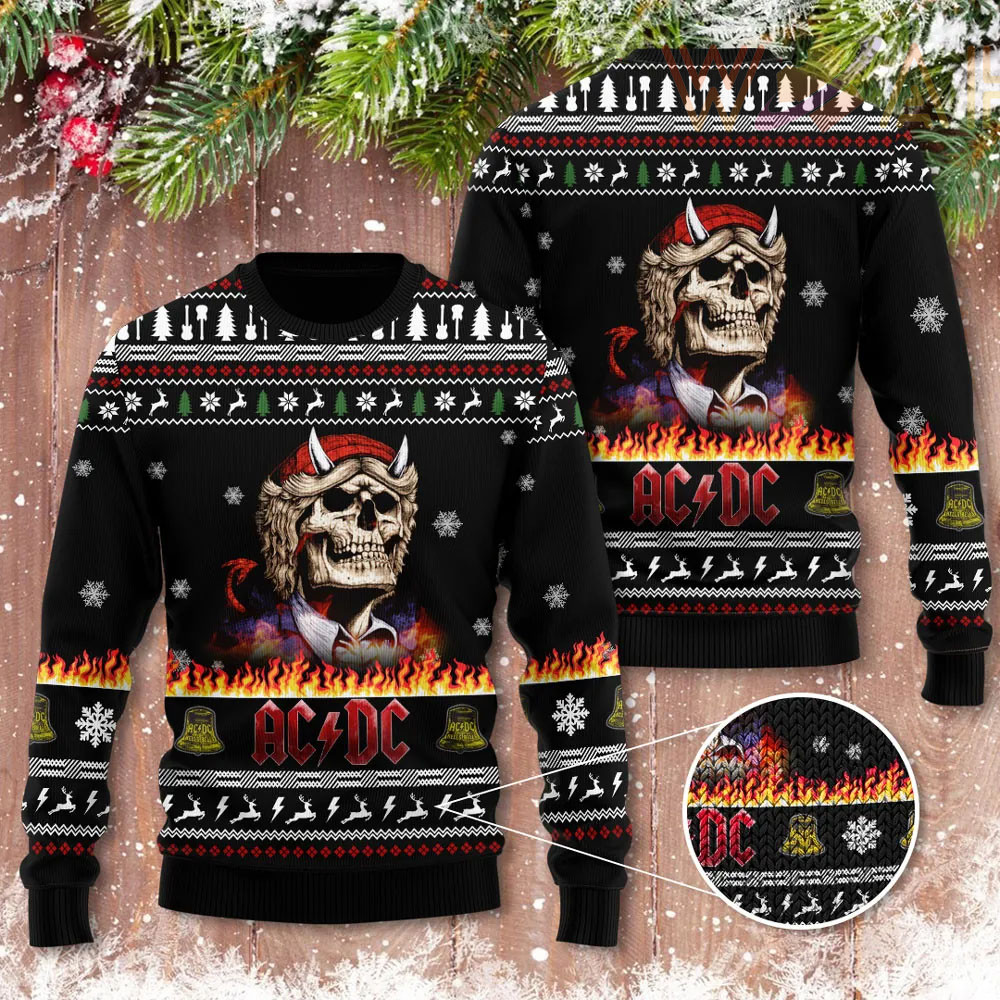 Best sellers ACDC Ugly Christmas Sweaters 11