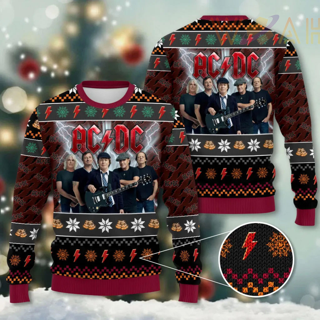 Best sellers ACDC Ugly Christmas Sweaters 12