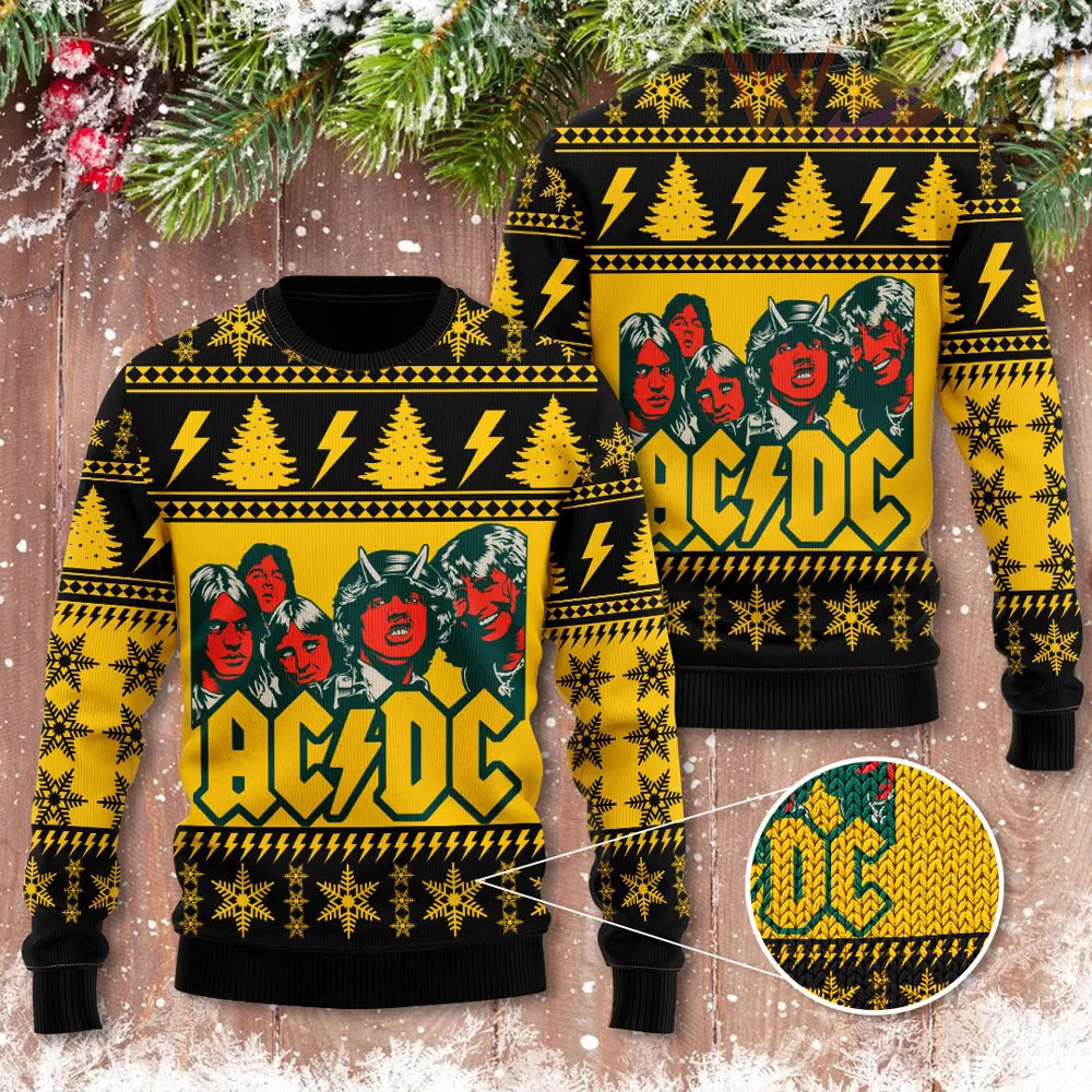 Best sellers ACDC Ugly Christmas Sweaters 17