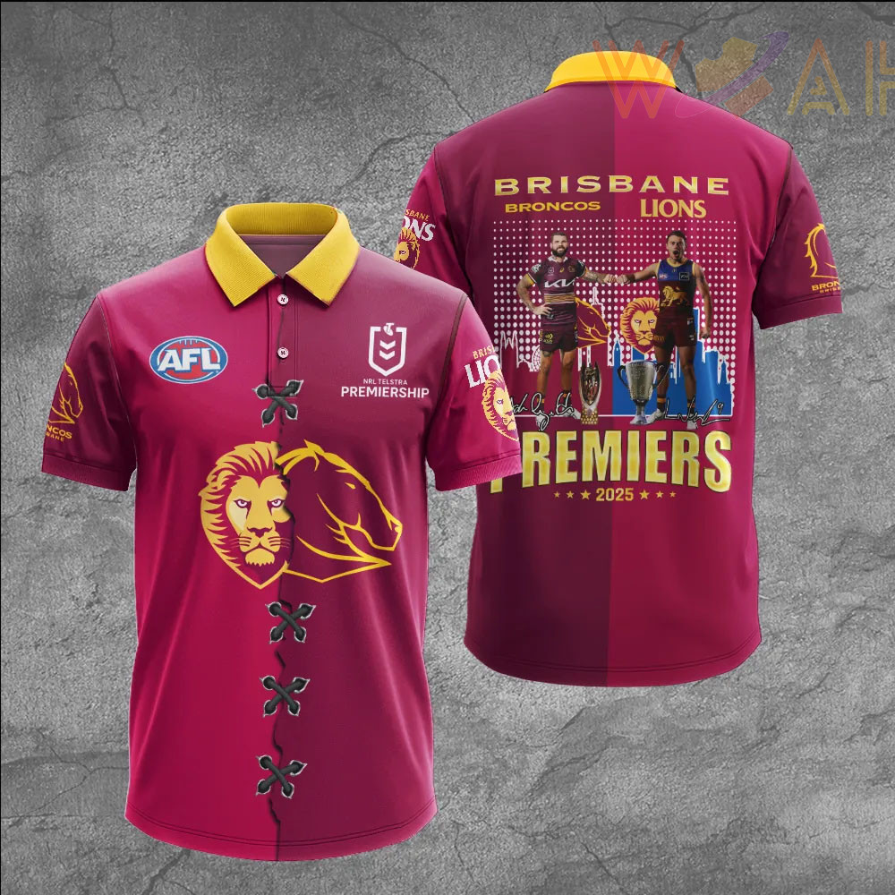 Brisbane Broncos polo shirt 02