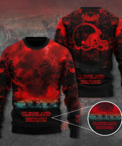 Cleveland Browns x Stranger Things Ugly Sweater