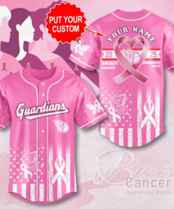 Cleveland Guardians x Breast Cancer Awareness Baseball Jersey