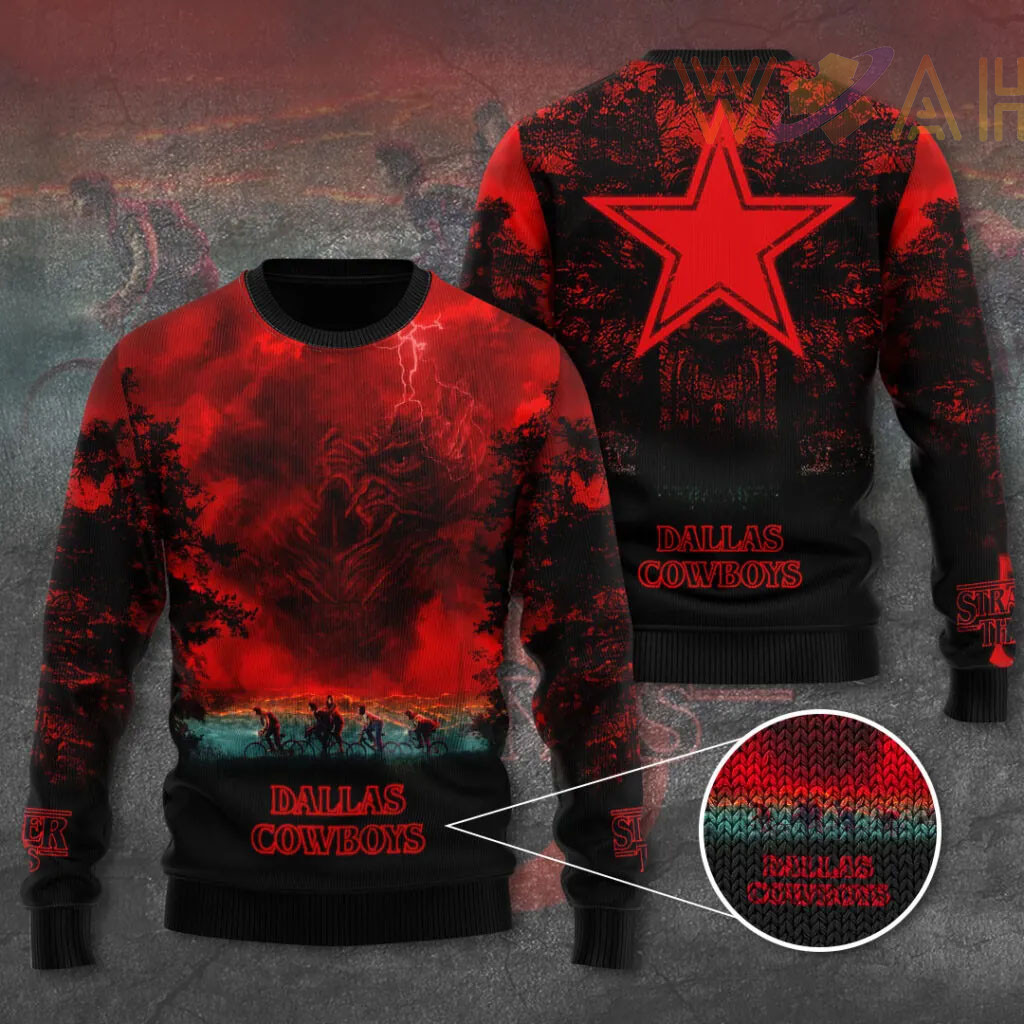 Dallas Cowboys x Stranger Things Ugly Sweater