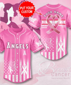 Los Angeles Angels x Breast Cancer Awareness Baseball Jersey