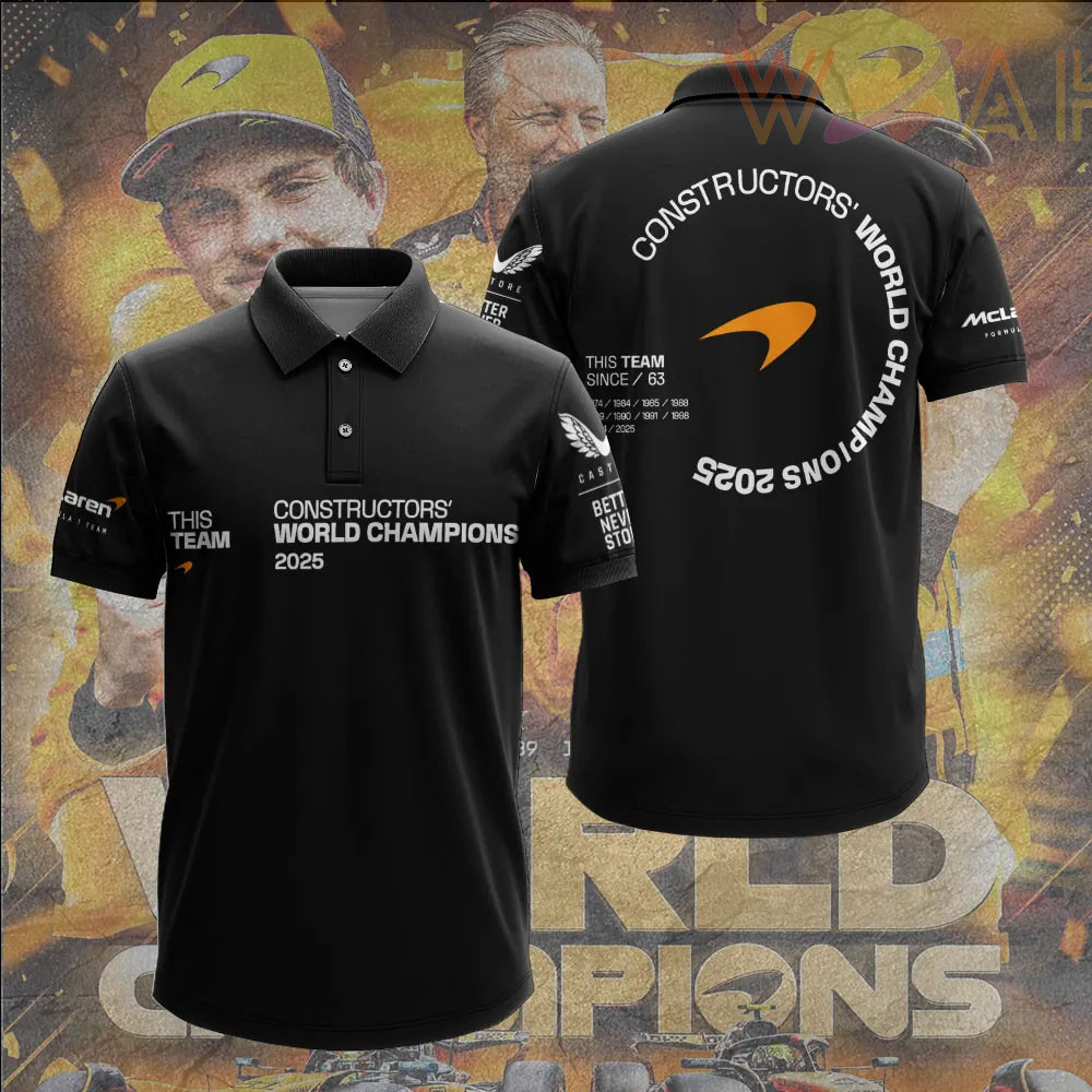 McLaren 2025 Constructors Championship polo shirt 01