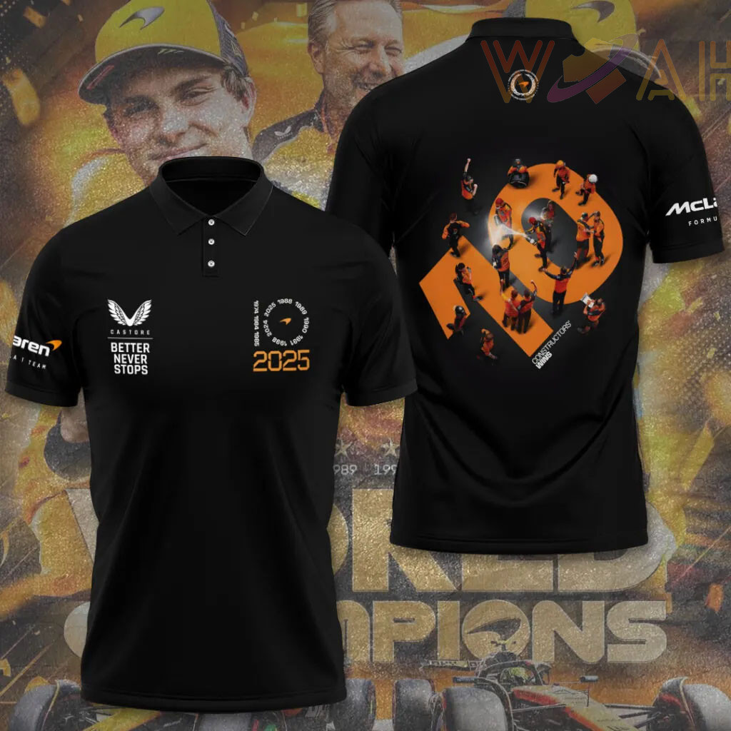 McLaren 2025 Constructors Championship polo shirt 02