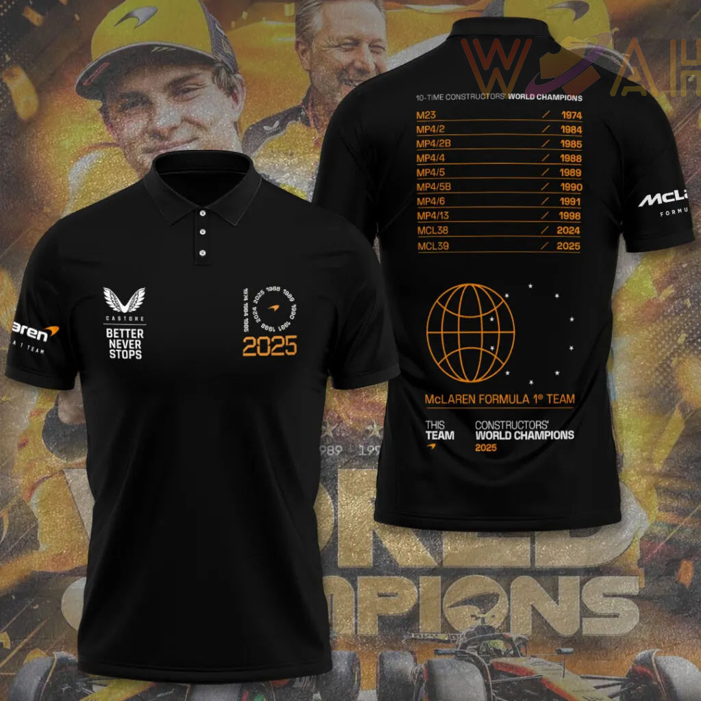 McLaren 2025 Constructors Championship polo shirt 07