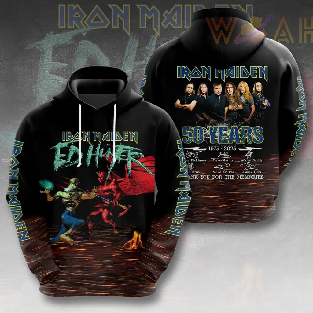 Best sellers Iron Maiden 50th Anniversary Hoodie 01