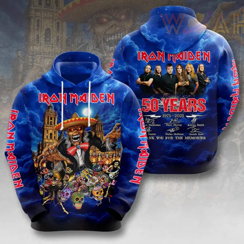 Best sellers Iron Maiden 50th Anniversary Hoodie 03
