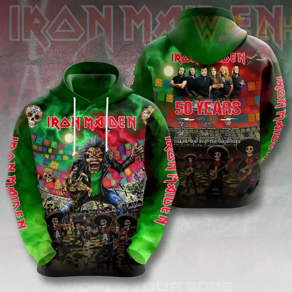 Best sellers Iron Maiden 50th Anniversary Hoodie 04