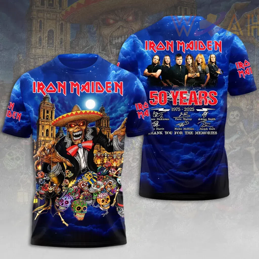 Best sellers Iron Maiden 50th Anniversary T shirt 04