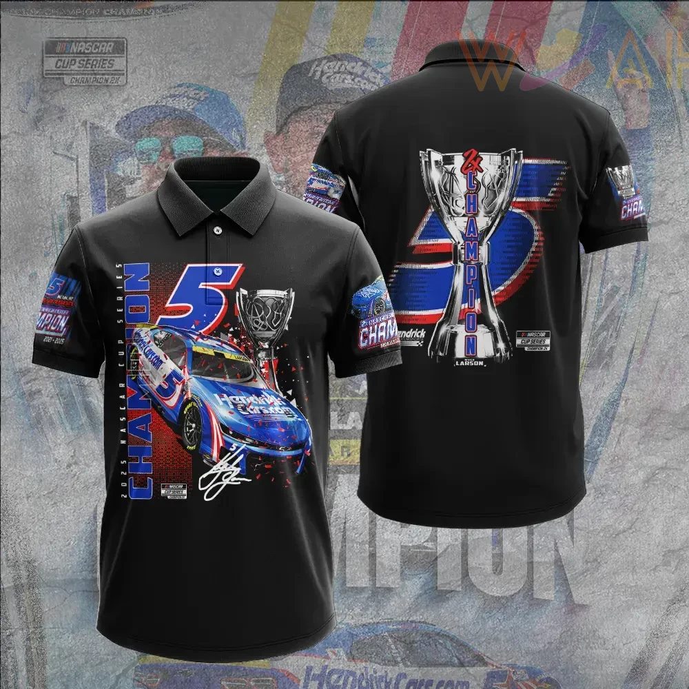 Best sellers Kyle Larson polo shirt 03