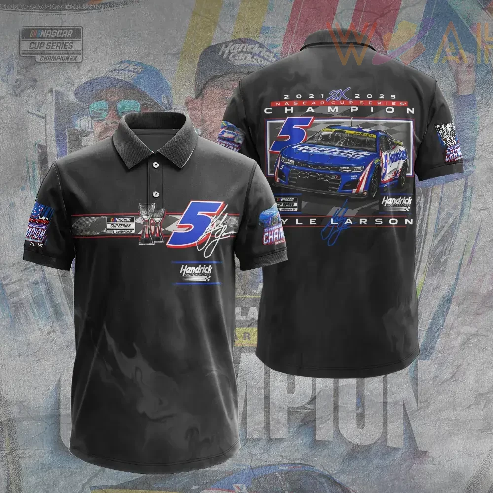 Best sellers Kyle Larson polo shirt 05