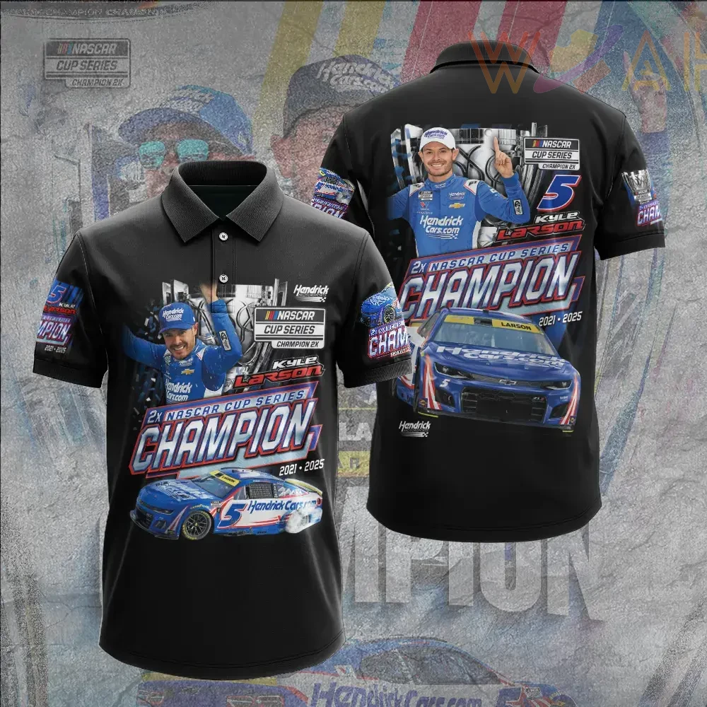 Best sellers Kyle Larson polo shirt 06
