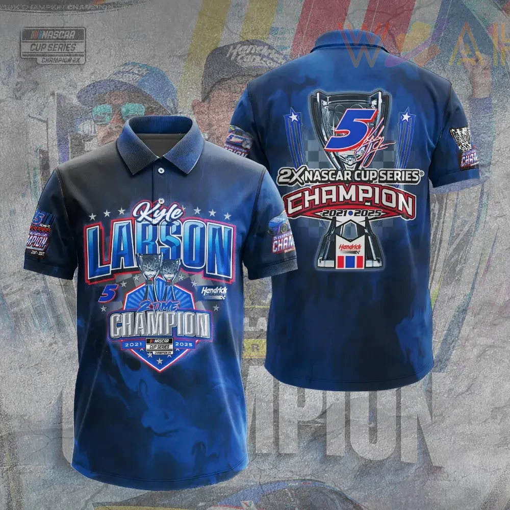 Best sellers Kyle Larson polo shirt 07