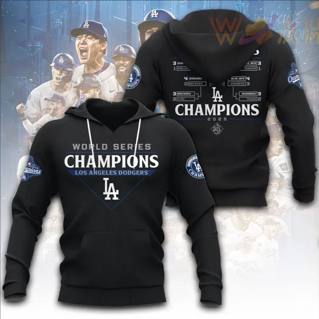 Best sellers Los Angeles Dodgers World Series Hoodie 03