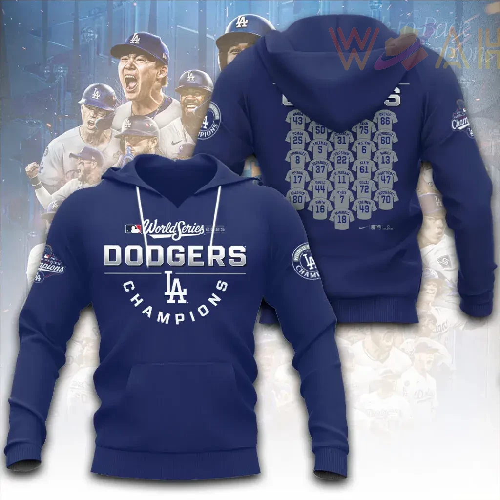 Best sellers Los Angeles Dodgers World Series Hoodie 04