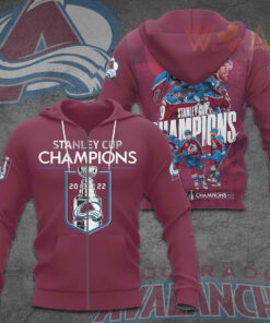 Colorado Avalanche 3D Zip Hoodie NHLCA004
