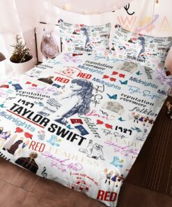 Taylor Swift bedding set – duvet cover pillow shams WOAHTEE29823S4