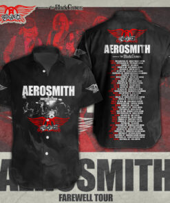 Aerosmith short sleeve dress shirts WOAHTEE27923S1